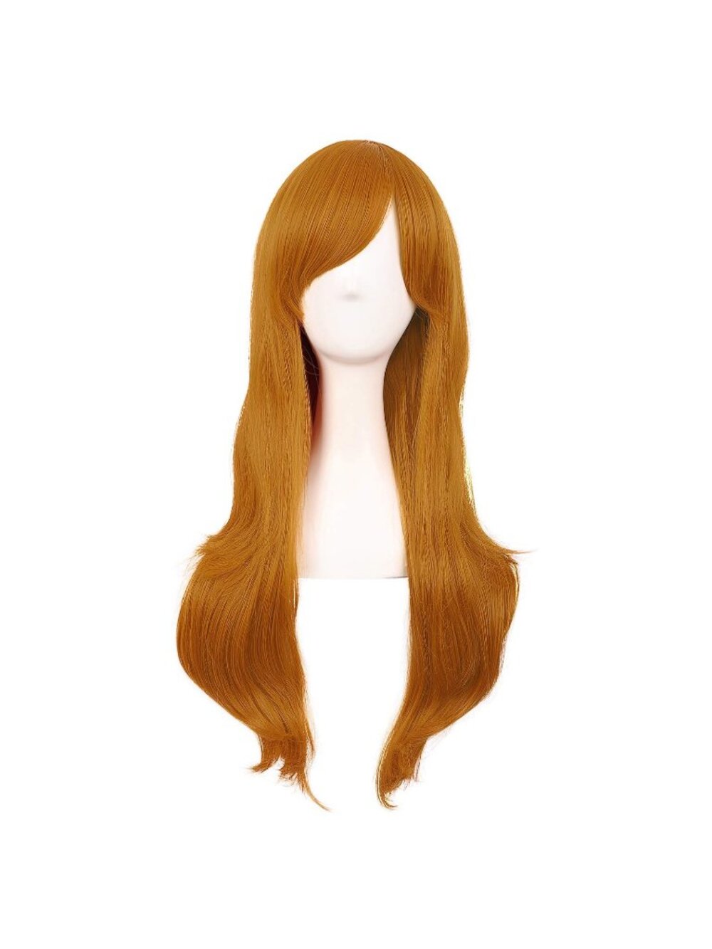 Women's Golden Orange 28" 70cm Long Curly Ends Costume Cosplay Modern Hair Wig